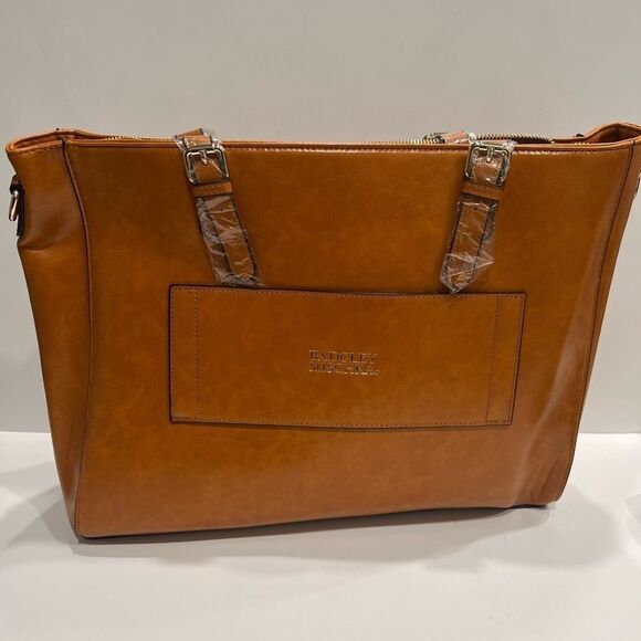 Badgley Mischa Tote Weekender Rustic vegan leather crossbody travel bag luggage - Picture 8 of 14